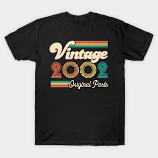 Retro Vintage 2002 Limited Edition 20th Birthday 20 Years Old Gift For Men Women T-Shirt